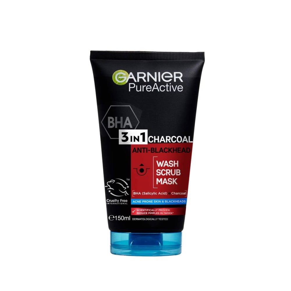 Garnier Pure Active Charcoal 3-in-1 Scrub Mask 150ml