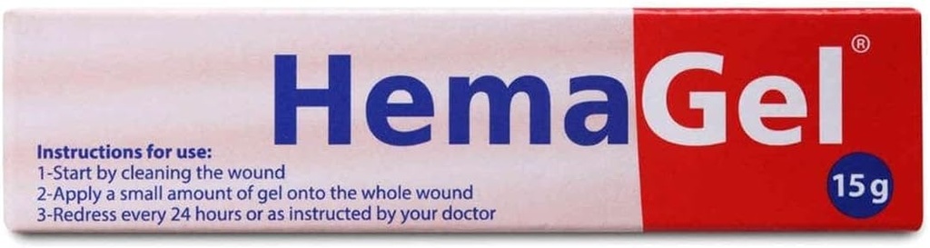 Hemagel wound healing gel 15g