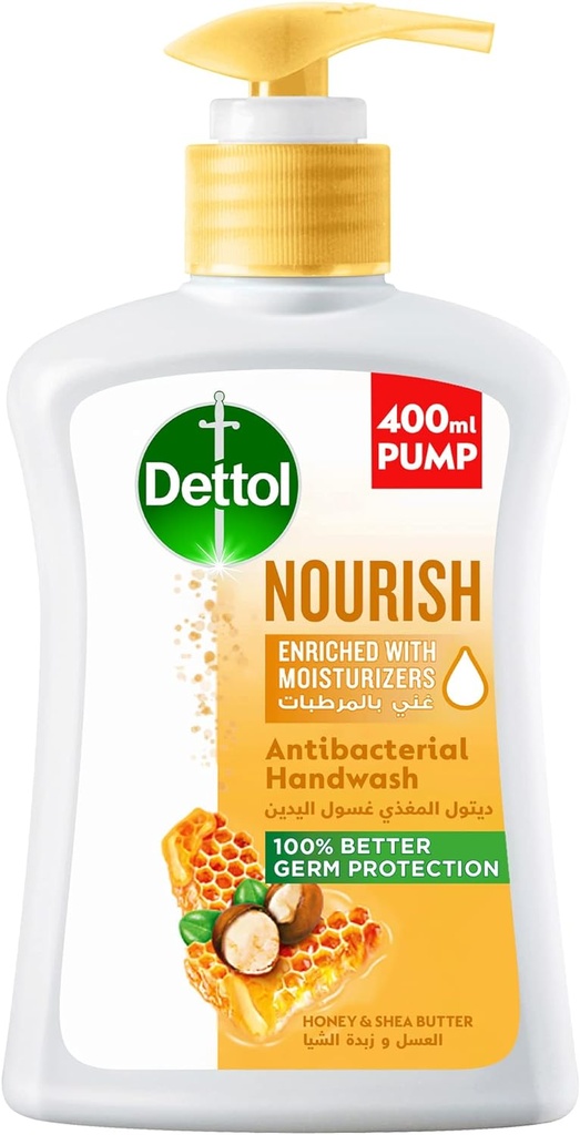 Dettol Liquid Hand Wash Nourish Honey 400ml