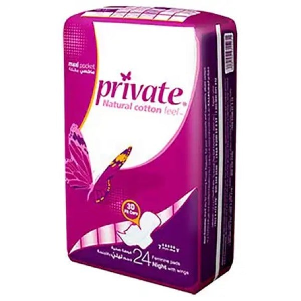 Private Maxi Pocket Night Wings 6*24 pcs