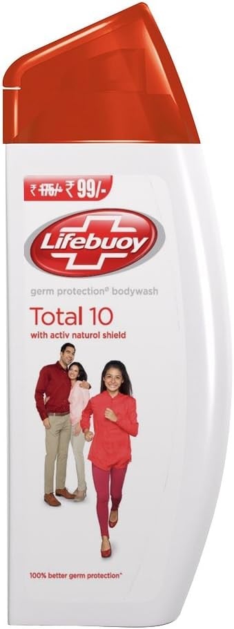 Lifebuoy Body Wash Total10 300ml + Loofah