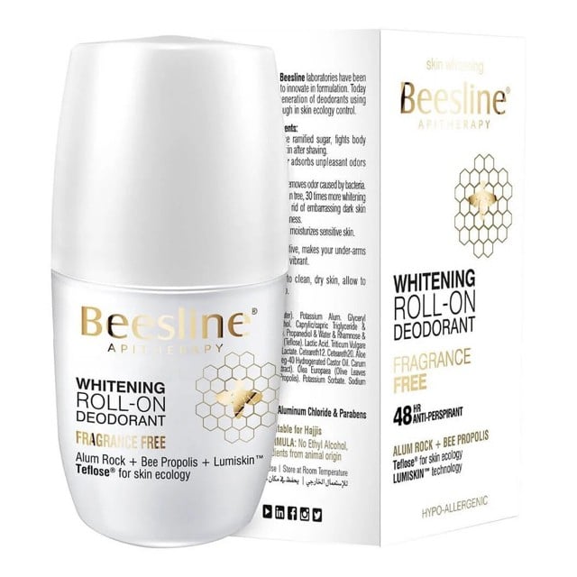 Beesline Deo Roll Whitening Fragrance Free 50ml