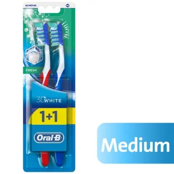 Oral-B Toothbrush 3d Fresh Medium 1+1 Free