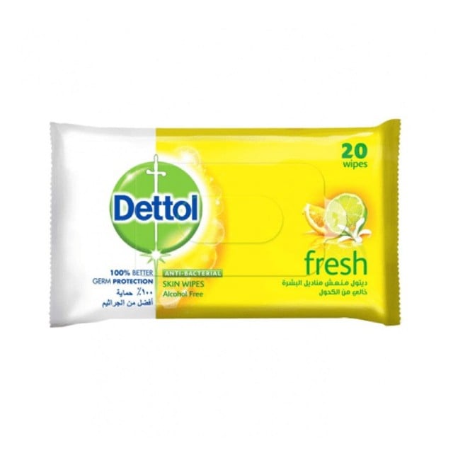 Dettol Skin Wipes Fresh 20 pcs