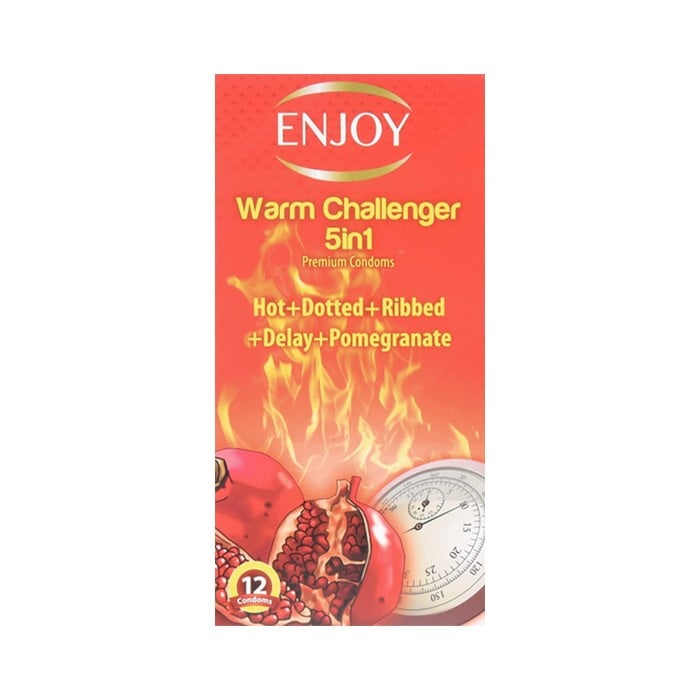Enjoy Warm Challenger Premium Condoms 12pcs