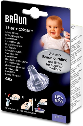 [27744] Braun Thermoscan Hygiene Cap 40 pcs
