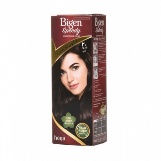[27811] Bigen Speedy No Ammonia Brownish Black No. 20