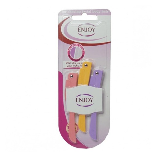[27816] Enjoy Razor for Shaving Facial Body Hair 3pcs