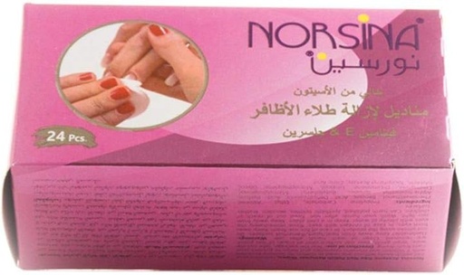 [27883] Norasina Nail Polish Remover 24 Wipes