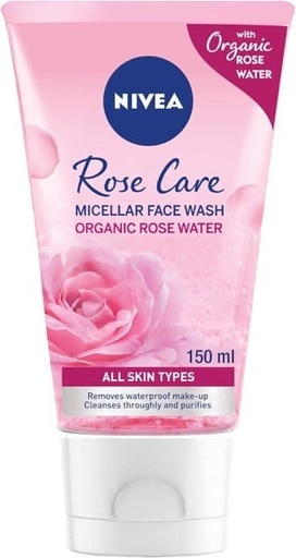 [27888] Nivea Face Wash Micellair Rose 150ml
