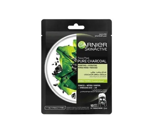 [28288] Garnier Hydra Bomb Pure Charcoal Purifying & Hydrating Tissue Mask