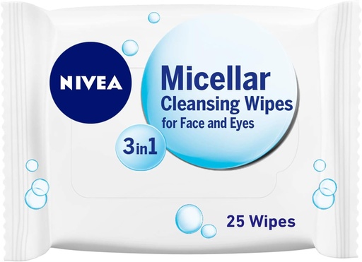 [29203] Nivea Cleansing Wipes Naturally Good Face/Eyes 25 pcs