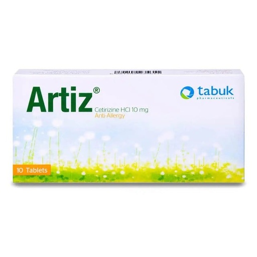 [34521] Artiz Antihistamine 10mg Tablets 30
