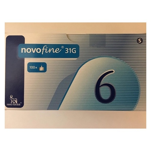 [26334] NovoFine 31g 0.25x6mm Pen Needles 100 pcs